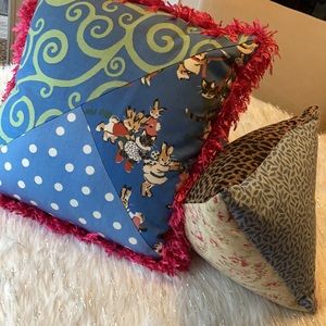 2 Colorful Child’sRoom Throw Pillows CustomCouture